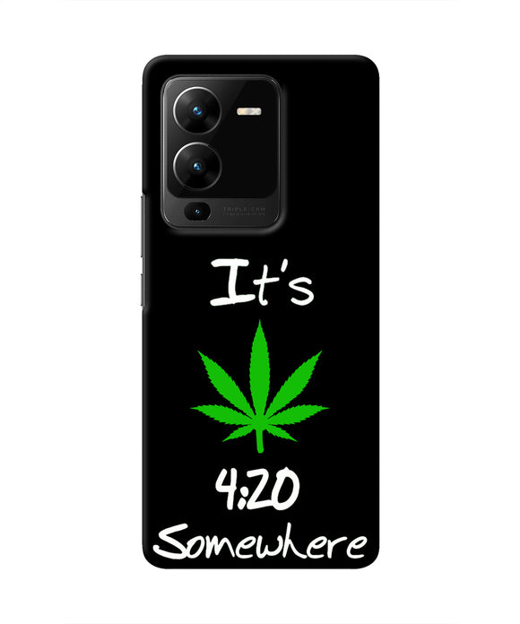 Weed Quote Vivo V25 Pro 5G Real 4D Back Cover