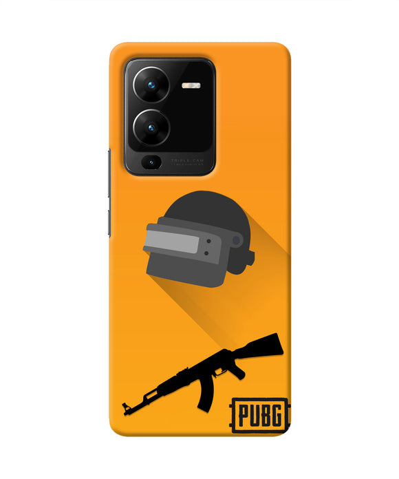 PUBG Helmet and Gun Vivo V25 Pro 5G Real 4D Back Cover