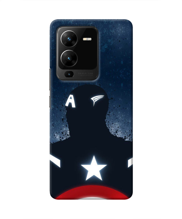 Captain america Shield Vivo V25 Pro 5G Real 4D Back Cover