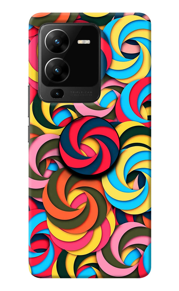 Spiral Pattern Vivo V25 Pro 5G Pop Case