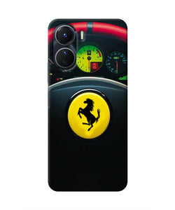 Ferrari Steeriing Wheel Vivo Y16 Real 4D Back Cover