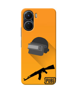 PUBG Helmet and Gun Vivo Y16 Real 4D Back Cover