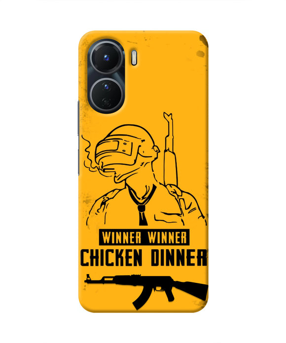 PUBG Chicken Dinner Vivo Y16 Real 4D Back Cover