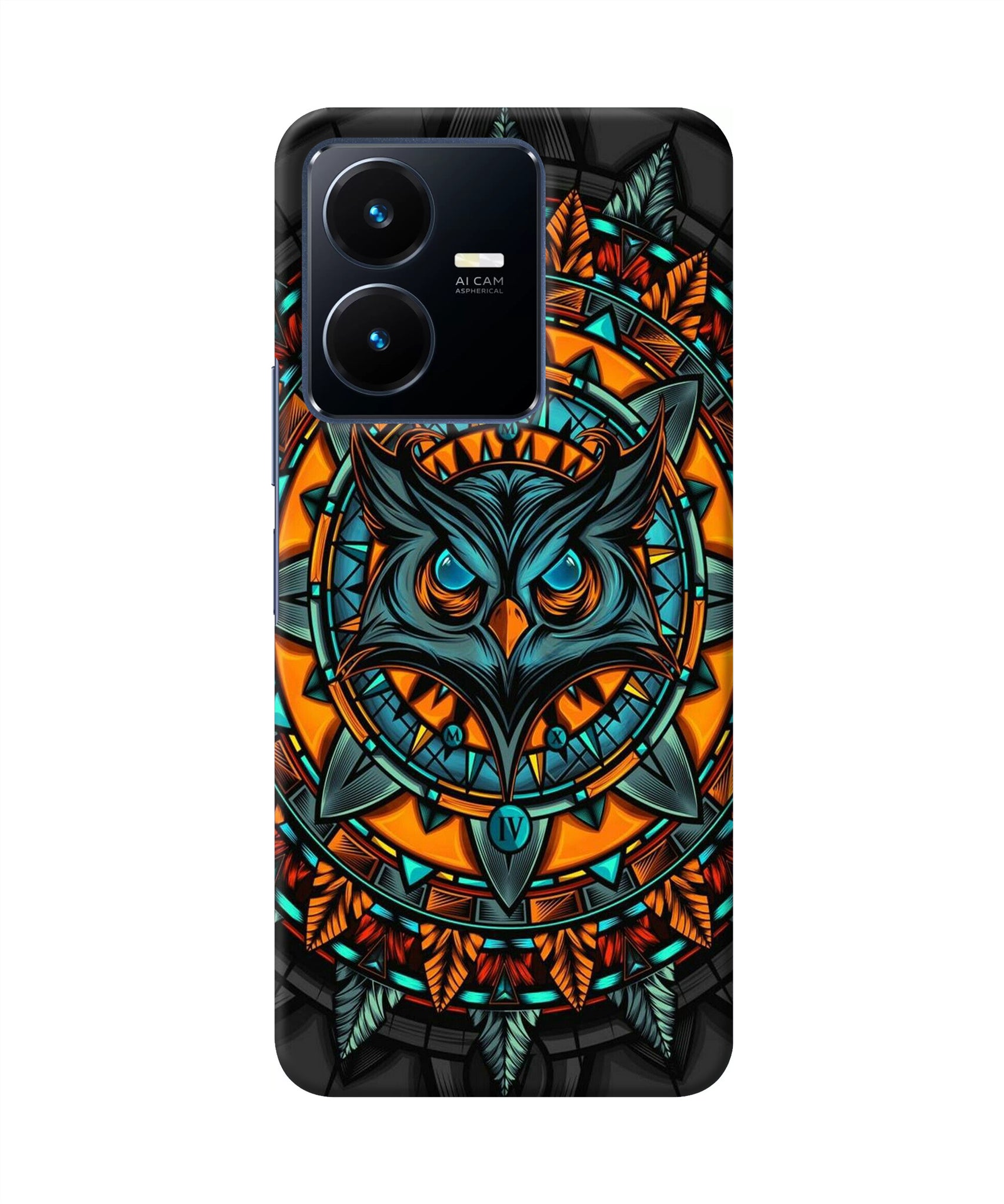 Angry Owl Art Vivo Y22 Back Cover Case Online at Best Price Shoproom
