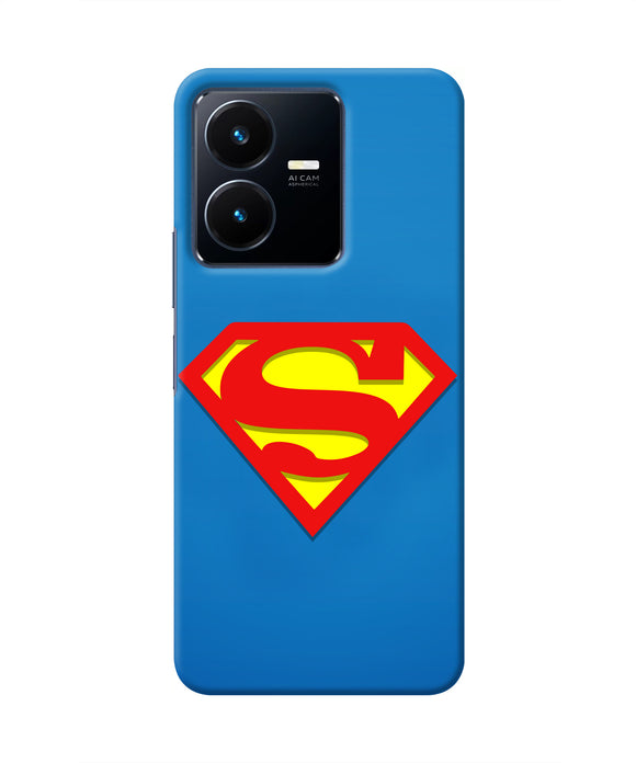 Superman Blue Vivo Y22 Real 4D Back Cover