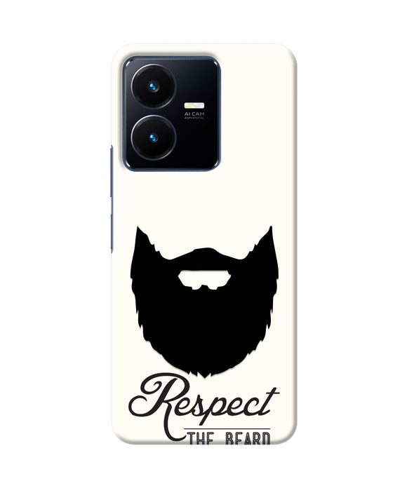 Respect the Beard Vivo Y22 Real 4D Back Cover