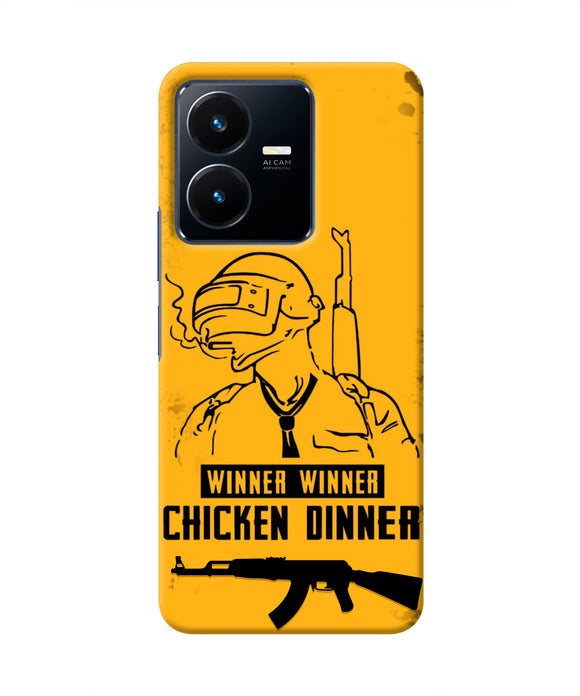 PUBG Chicken Dinner Vivo Y22 Real 4D Back Cover