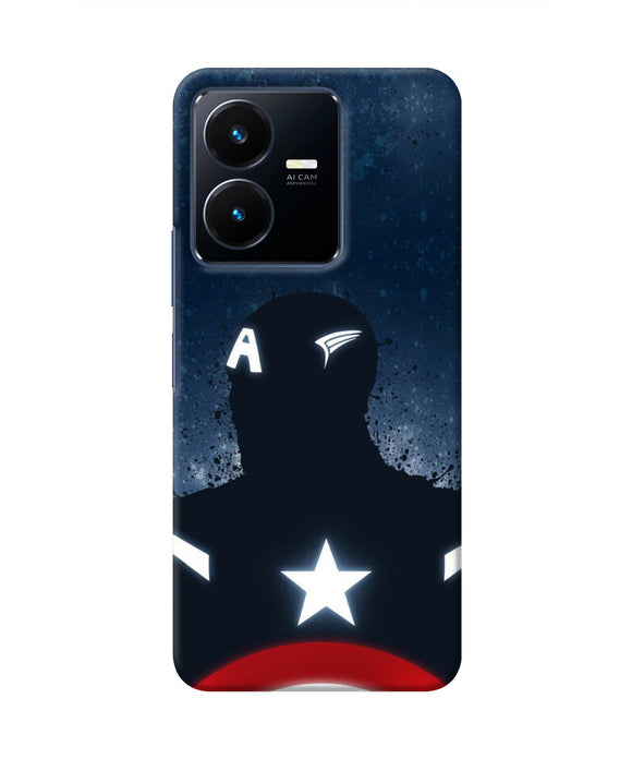 Captain america Shield Vivo Y22 Real 4D Back Cover