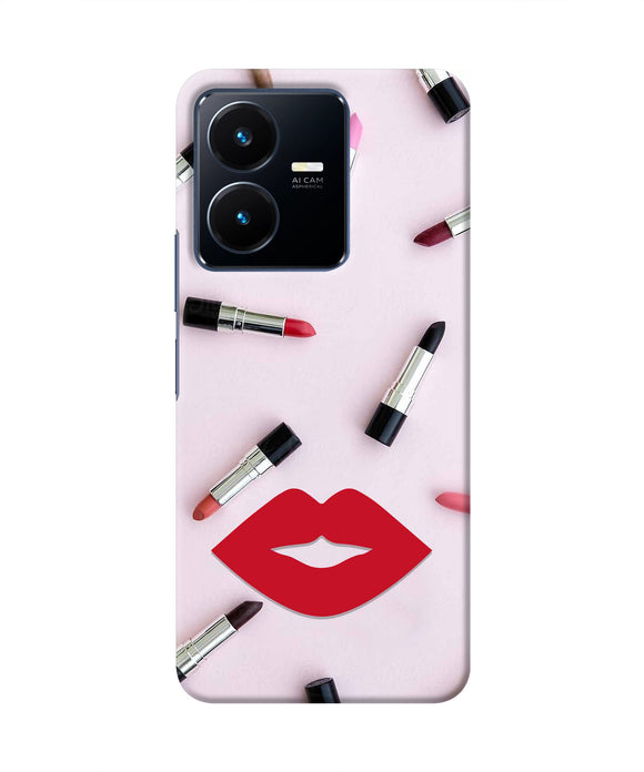 Lips Lipstick Shades Vivo Y22 Real 4D Back Cover