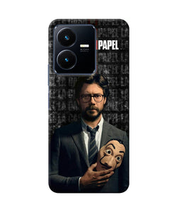 Money Heist Professor with Mask Vivo Y22 Back Cover