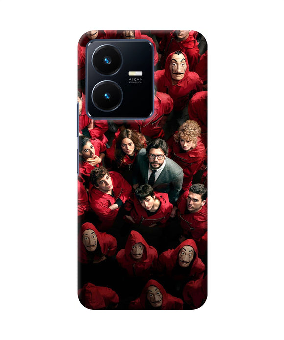 Money Heist Professor with Hostages Vivo Y22 Back Cover