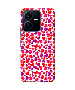 Heart print Vivo Y22 Back Cover