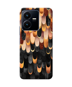 Abstract wooden rug Vivo Y22 Back Cover