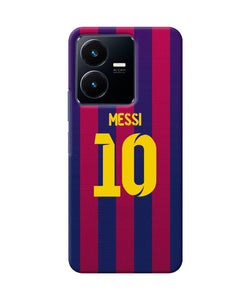 Messi 10 tshirt Vivo Y22 Back Cover