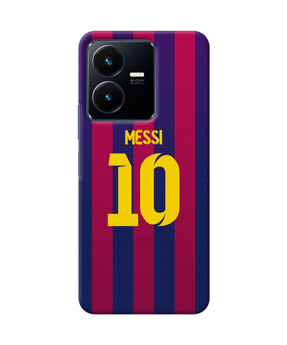 Messi 10 tshirt Vivo Y22 Back Cover