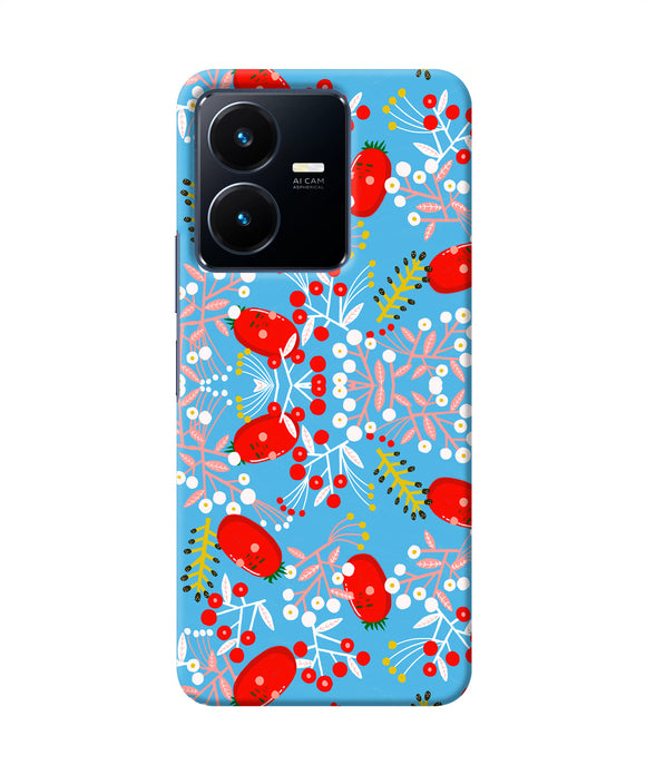 Small red animation pattern Vivo Y22 Back Cover