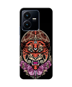 Abstract tiger Vivo Y22 Back Cover