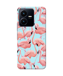 Abstract sheer bird print Vivo Y22 Back Cover