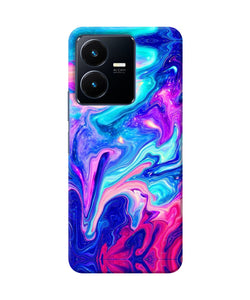 Abstract colorful water Vivo Y22 Back Cover