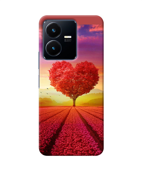 Natural heart tree Vivo Y22 Back Cover