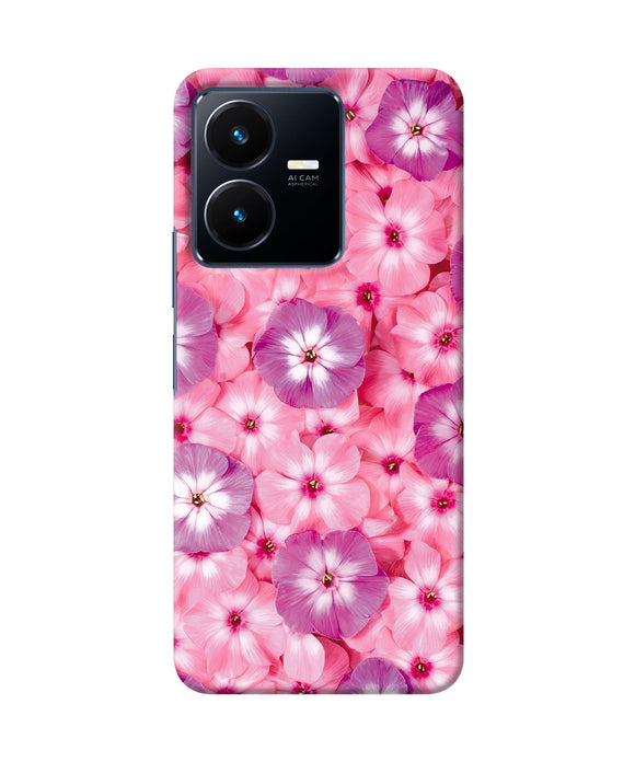 Natural pink flower Vivo Y22 Back Cover