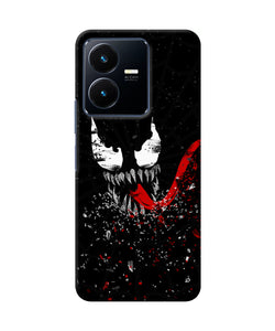 Venom black poster Vivo Y22 Back Cover