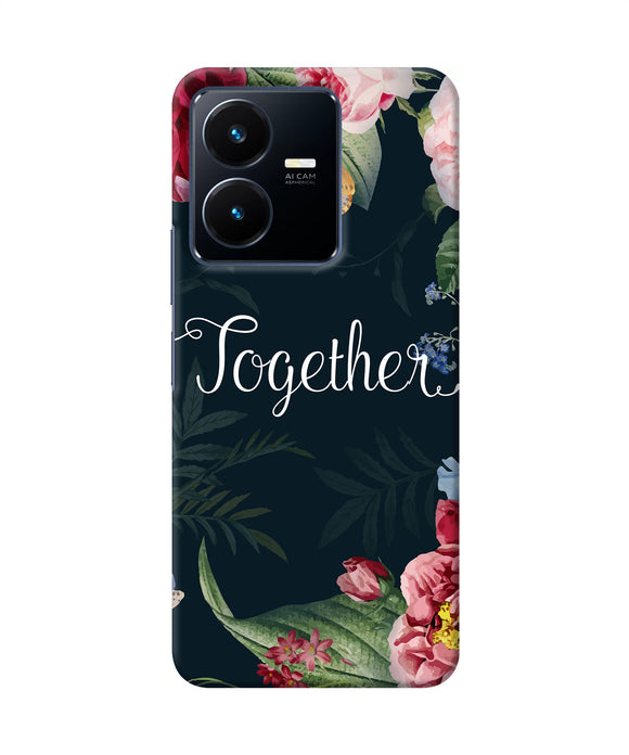 Together flower Vivo Y22 Back Cover