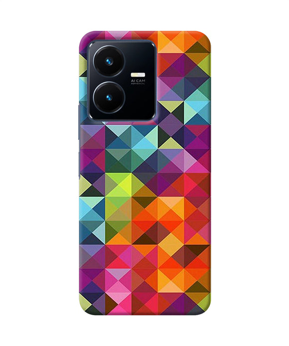 Abstract triangle pattern Vivo Y22 Back Cover