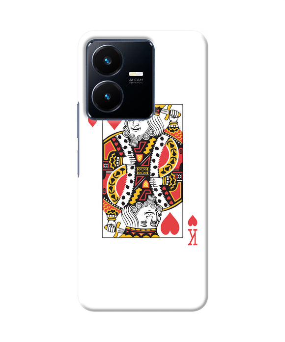 Heart king card Vivo Y22 Back Cover