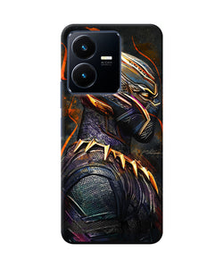 Black panther side face Vivo Y22 Back Cover