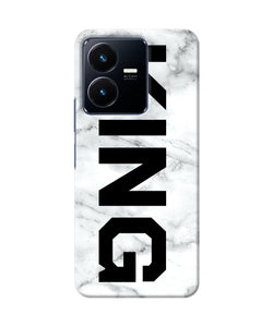 King marble text Vivo Y22 Back Cover