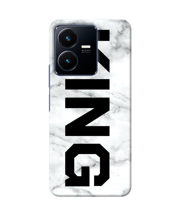 King marble text Vivo Y22 Back Cover