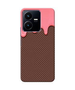 Waffle cream biscuit Vivo Y22 Back Cover