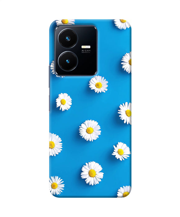 White flowers Vivo Y22 Back Cover