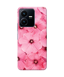 Pink flowers Vivo Y22 Back Cover