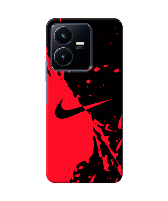 Nike red black poster Vivo Y22 Back Cover