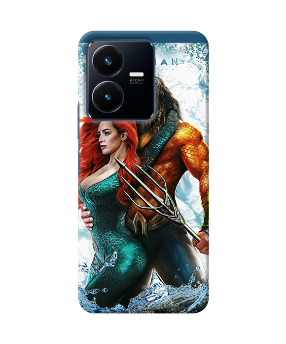 Aquaman couple water Vivo Y22 Back Cover