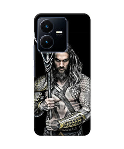 Aquaman trident black Vivo Y22 Back Cover