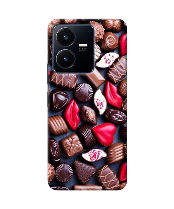 Valentine special chocolates Vivo Y22 Back Cover