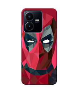 Abstract deadpool full mask Vivo Y22 Back Cover