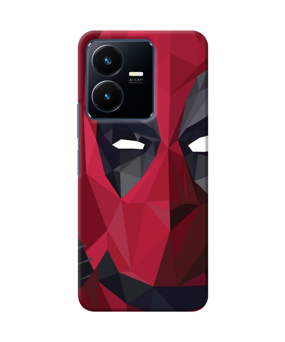 Abstract deadpool half mask Vivo Y22 Back Cover