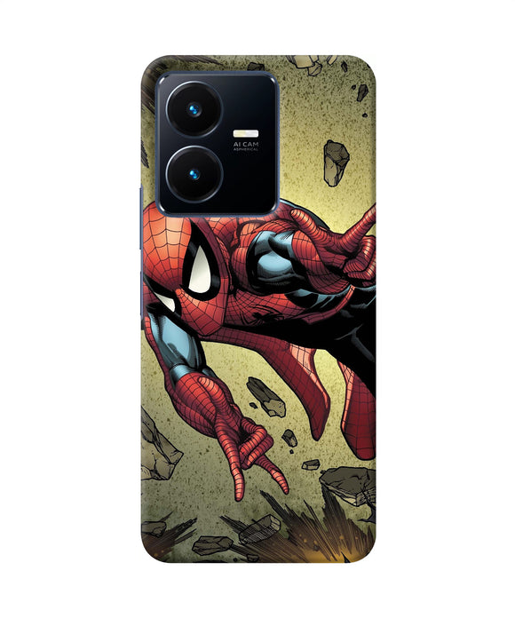 Spiderman on sky Vivo Y22 Back Cover