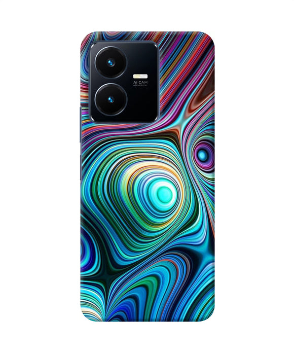 Abstract coloful waves Vivo Y22 Back Cover