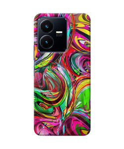 Abstract colorful ink Vivo Y22 Back Cover