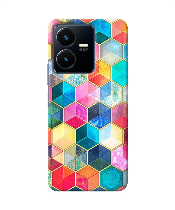 Abstract color box Vivo Y22 Back Cover