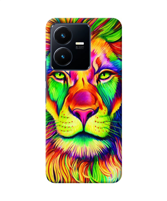 Lion color poster Vivo Y22 Back Cover