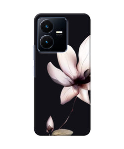 Flower white Vivo Y22 Back Cover