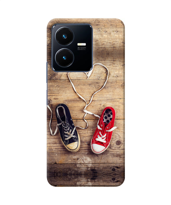 Shoelace heart Vivo Y22 Back Cover