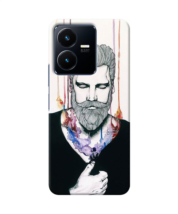 Beard man character Vivo Y22 Back Cover