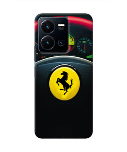 Ferrari Steeriing Wheel Vivo Y35 Real 4D Back Cover